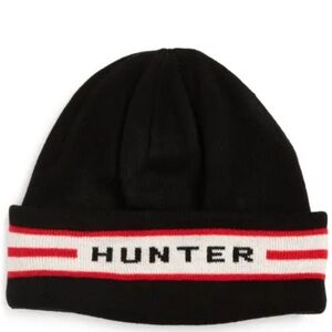 Hunter Logo Fleece Lined Beanie Hat